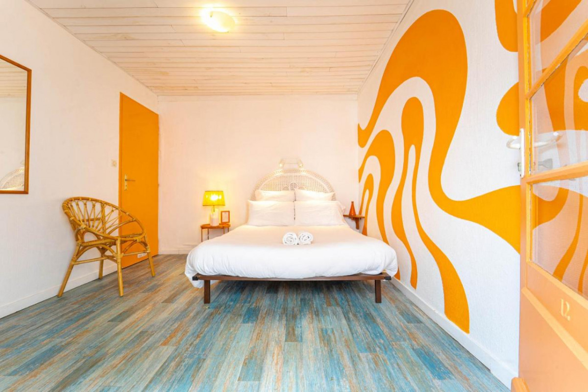 Au Bon Landais chambre jaune 6