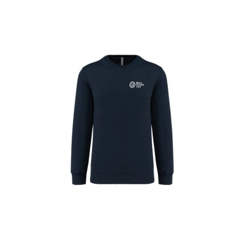 sweat navy col rond arche avant
