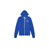 Sweat bleu zippé