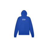 Sweat bleu zippé dos