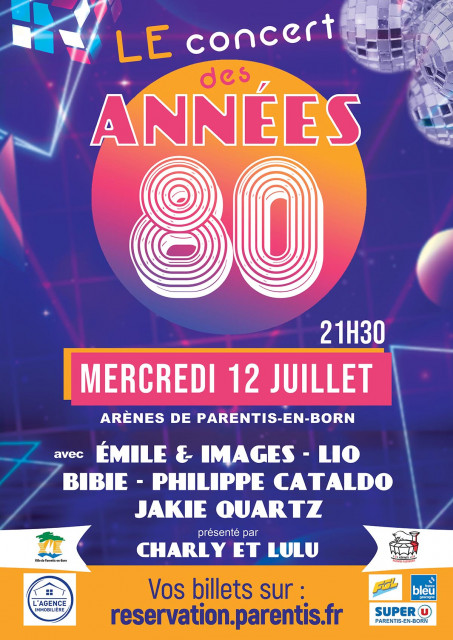 Concert des cheap années 80 2019